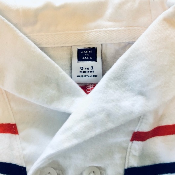 Janie and Jack Sailor Romper - Picture 3 of 3